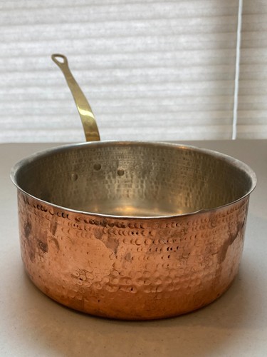 Tin lined hammered copper - tin,
