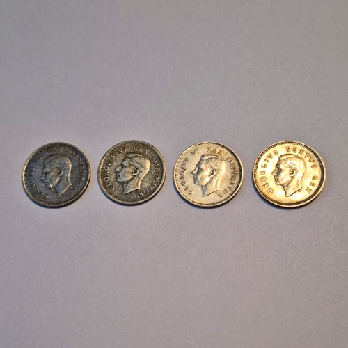 South african coins - 4x, 3d