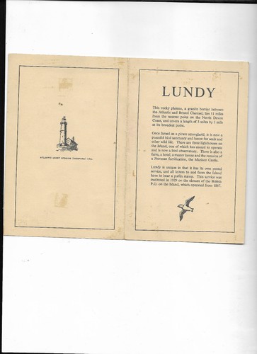 Lundy island stamps souvenir - lundy,