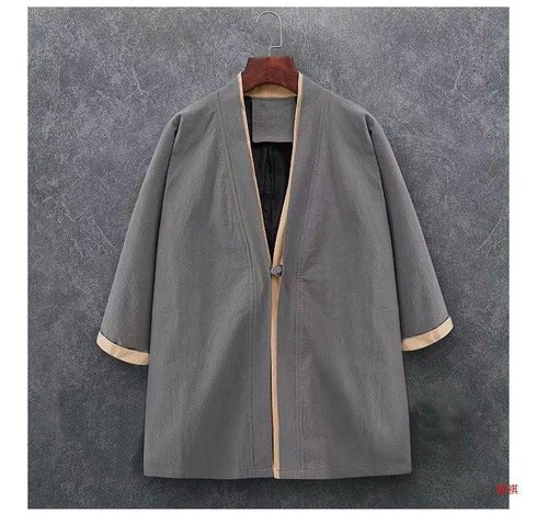 Mens kung shirt linen blend - mens,