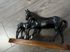Beswick Black Beauty and Foal Ornament Vintage