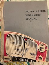 Rover 3 Litre Genuine Workshop