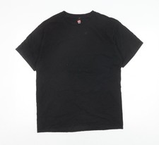Mens UK Size L Hanes Black