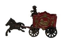 Antique Cast Iron Horse Drawn