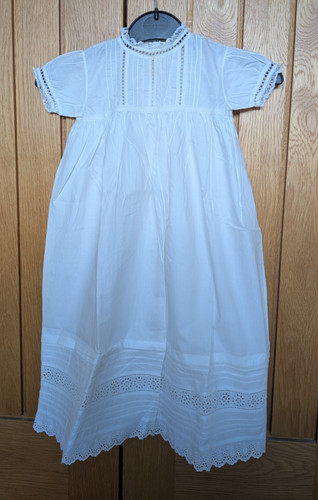 Vintage cotton christening - cotton,