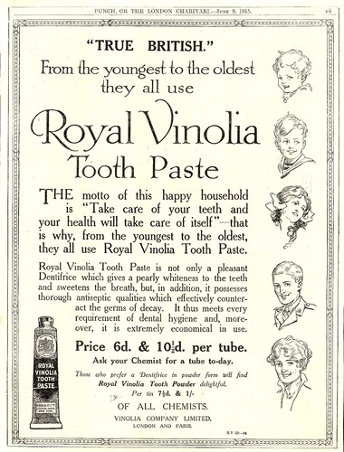 Ww1 advert for - advert, vinolia