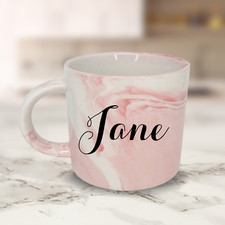 Personalised Name Pink Marble