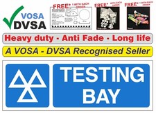 H/DUTY MOT TESTING BAY SIGN |