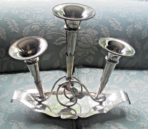 Vintage silver plated epergne - silver,