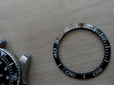 Black Ceramic Bezel Insert for Rolex Submariner 38 mm, Green Lume Pip & Adhesive