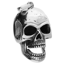 Mens Statement Skull Pendant