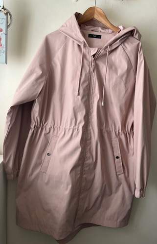 Coat size pink hooded - f&f,