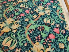 SANDERSON ARCHIVE William Morris FABRIC Golden Lily Galactic INK Velvet NEW 2MTS