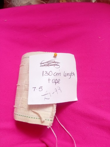 5cm deep pinch - 7.5cm, pleat