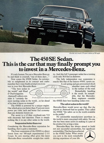 1974 mercedes benz 450se - mercedes,
