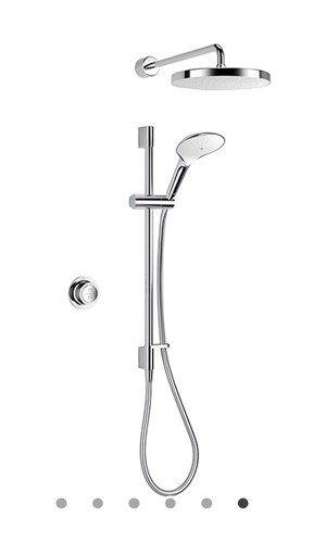 Mira mode dual shower rear - shower, fed