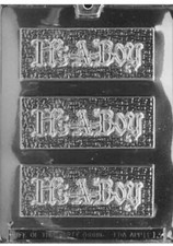 Boy Baby Shower Chocolate Bar Mould - It's A Boy Tablet New Baby