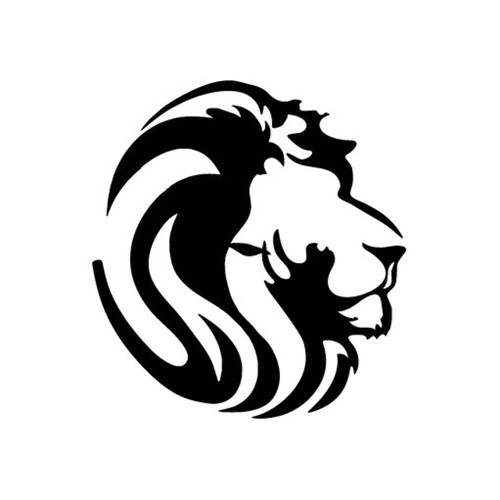 Lion smile vinyl - -, decal