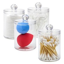 4pc Qtip Holder Dispenser with