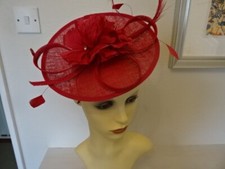 JACQUES VERT DARK PINK FASCINATOR -NEW WITHOUT TAGS