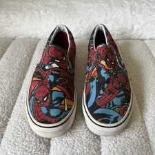 Vans Slip SK8 On x Spiderman Limited Edition MARVEL Mens /Boys/Womens UK 5.5