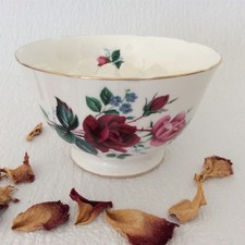 Bone china sugar bowl - Crown Regent, England - Rare vintage - 11cm/4'' Ø - EUC