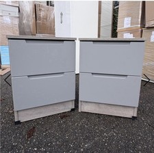 Milan Pair of 2 Drawer Lockers