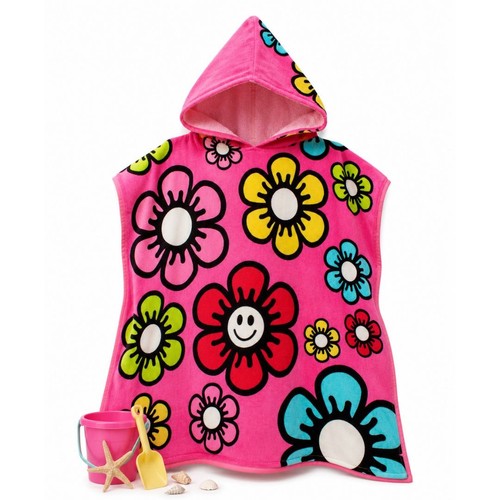 Kids hooded beach - towel, girls