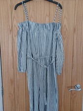 Mango Jumpsuit Size M 3/4 wide