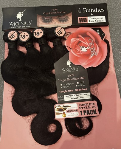 Brazilian human hair - 18”,