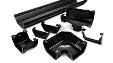 Black plastic square style - black,