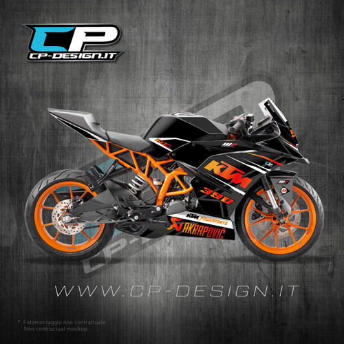 Chrome orange graphics kit for - kit,