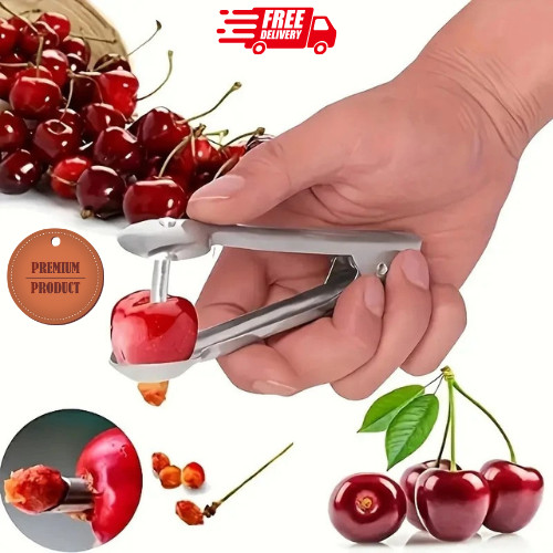 Cherry pitter stainless - stainless, steel