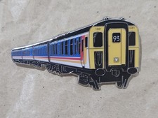 SWT 4-CIG Enamel Brooch Pin Train Badge