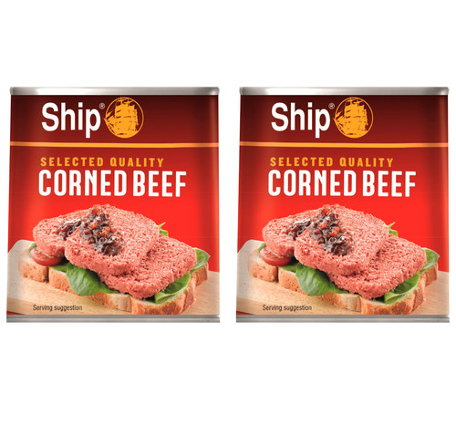 Ship corned beef tinned - ship,