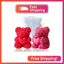 Extra Large Rose Bear Silicone