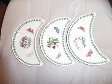 Portmeirion Botanic Garden 3 crescent dishes