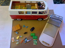 PLAYMOBIL VW Camper Van VOLKSWAGEN T1 Camping Bus - 70176 all parts included