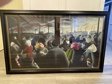 ORIGINAL Mackenzie Thorpe Very Large Pastel Drawing “It Was Shrouded In Darkness