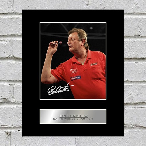 Eric bristow signed mounted - bristow,