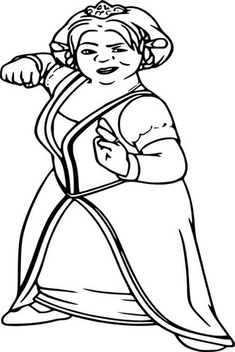 Princess fiona vinyl car decal - car,