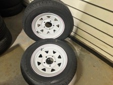 New Pair of  Wheels & Tyres to fit Paxton Trailers Apache Trailer 165 x 70 x 13