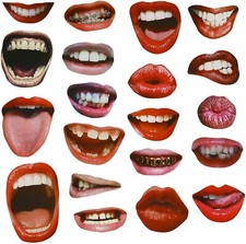 20 Funny Mouth Realistic Party Props Lips Photo Booth Sweet 16 Wedding Birthday