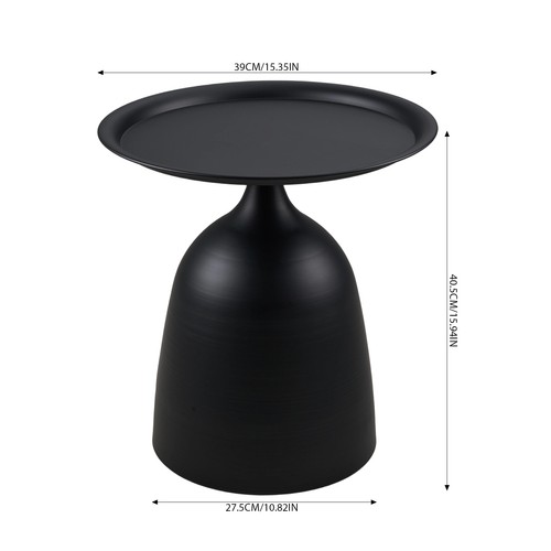 Round side table modern tray - side,