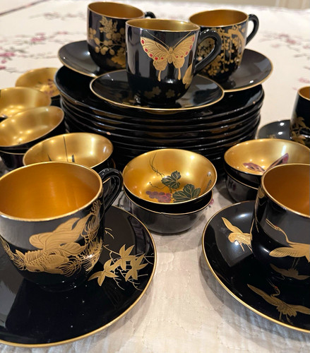 Vintage japanese black lacquer - vintage,