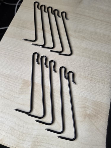 Black slate hooks 11cm x - x,