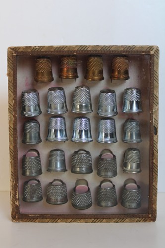 Antique metal sewing - antique,