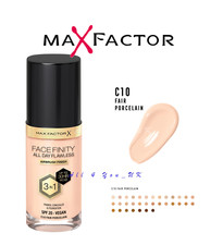 MAX FACTOR FACEFINITY ALL DAY FLAWLESS 3IN1 VEGAN FOUNDATION C10 FAIR PORCELAIN