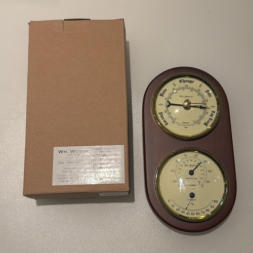 Widdop wooden barometer - wm,