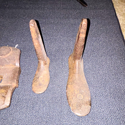 Vintage metal shoe horn - shoe, &